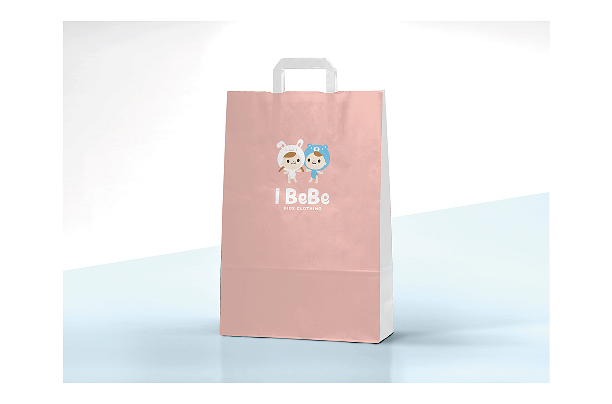 I BeBe品牌形象紙袋設計-台中Logo設計公司推薦