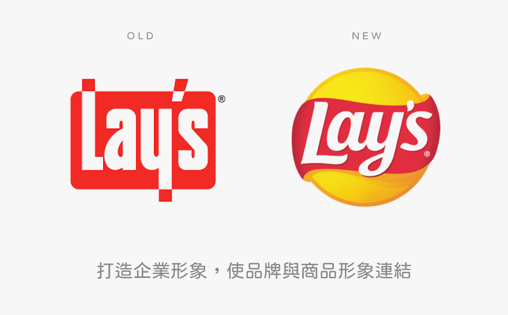 Lay'sLogo-品牌logo改變