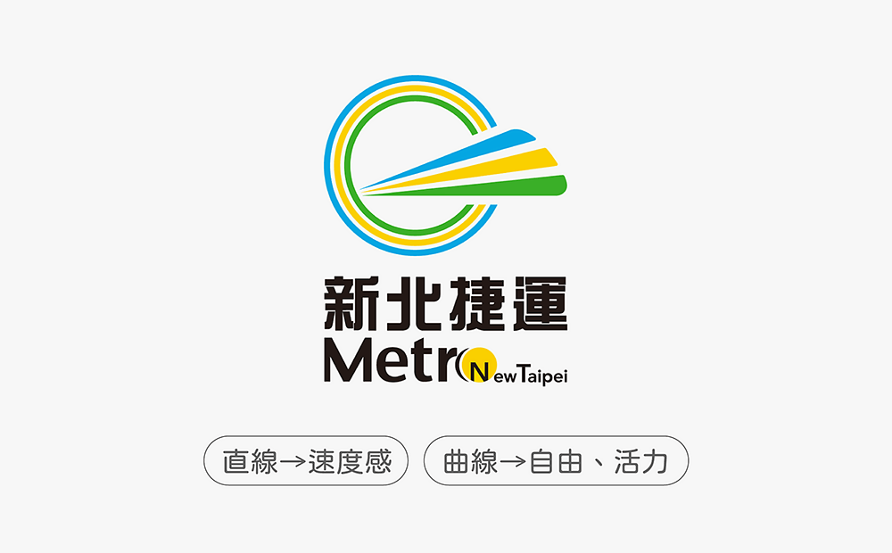 新北捷運logo-線條logo設計
