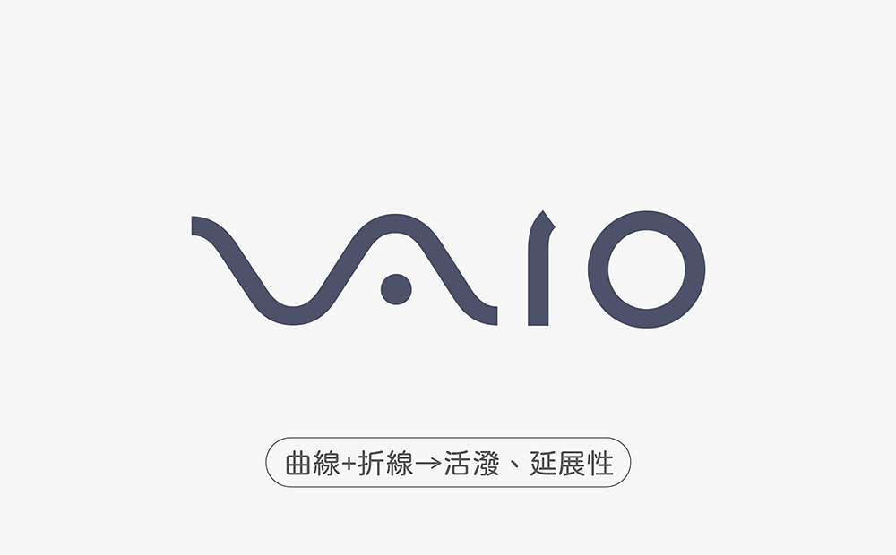 vaio logo-線條logo設計