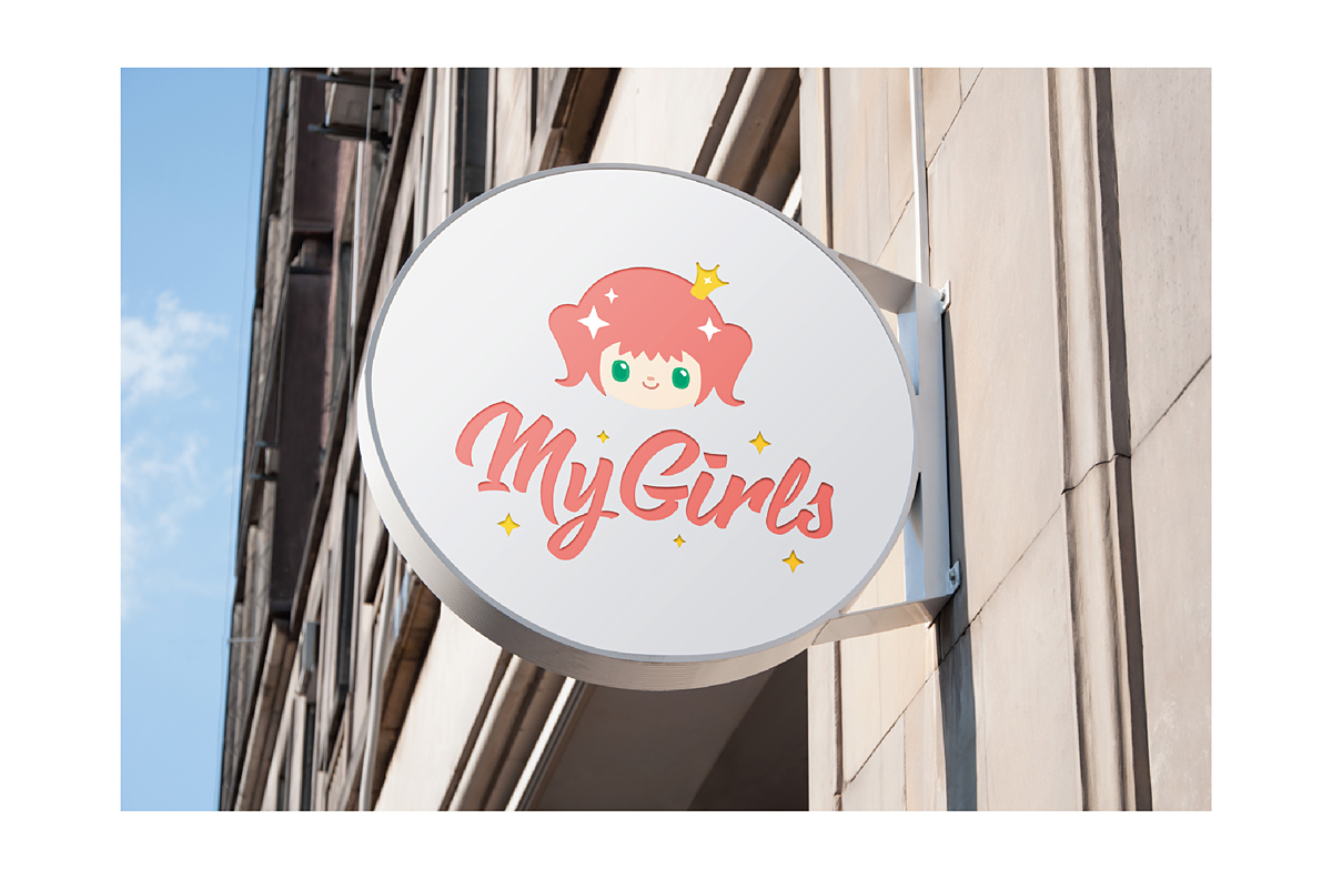 My Girls美妝品牌Logo店牌設計-台中Logo設計公司推薦