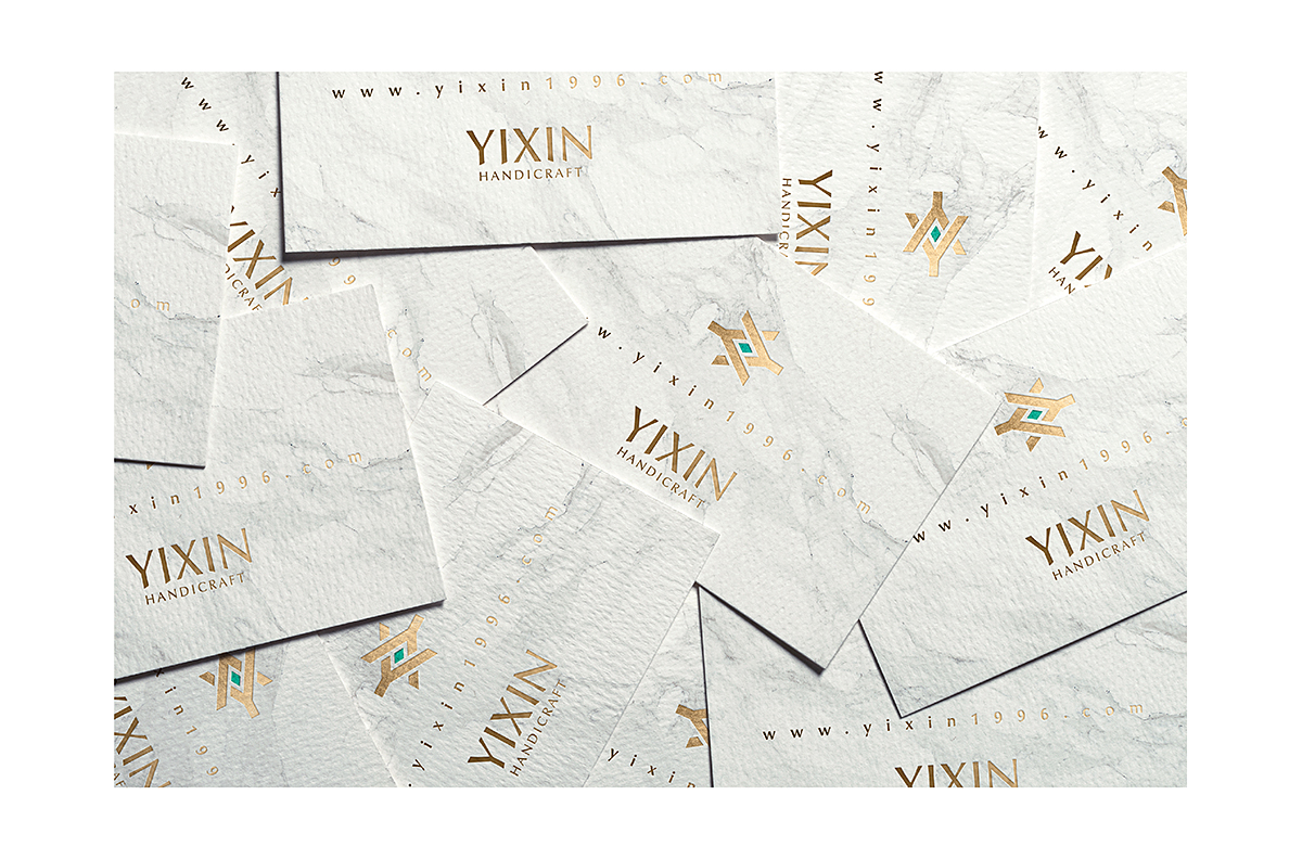  YIXIN。藝品品牌名片設計-台中Logo設計推薦